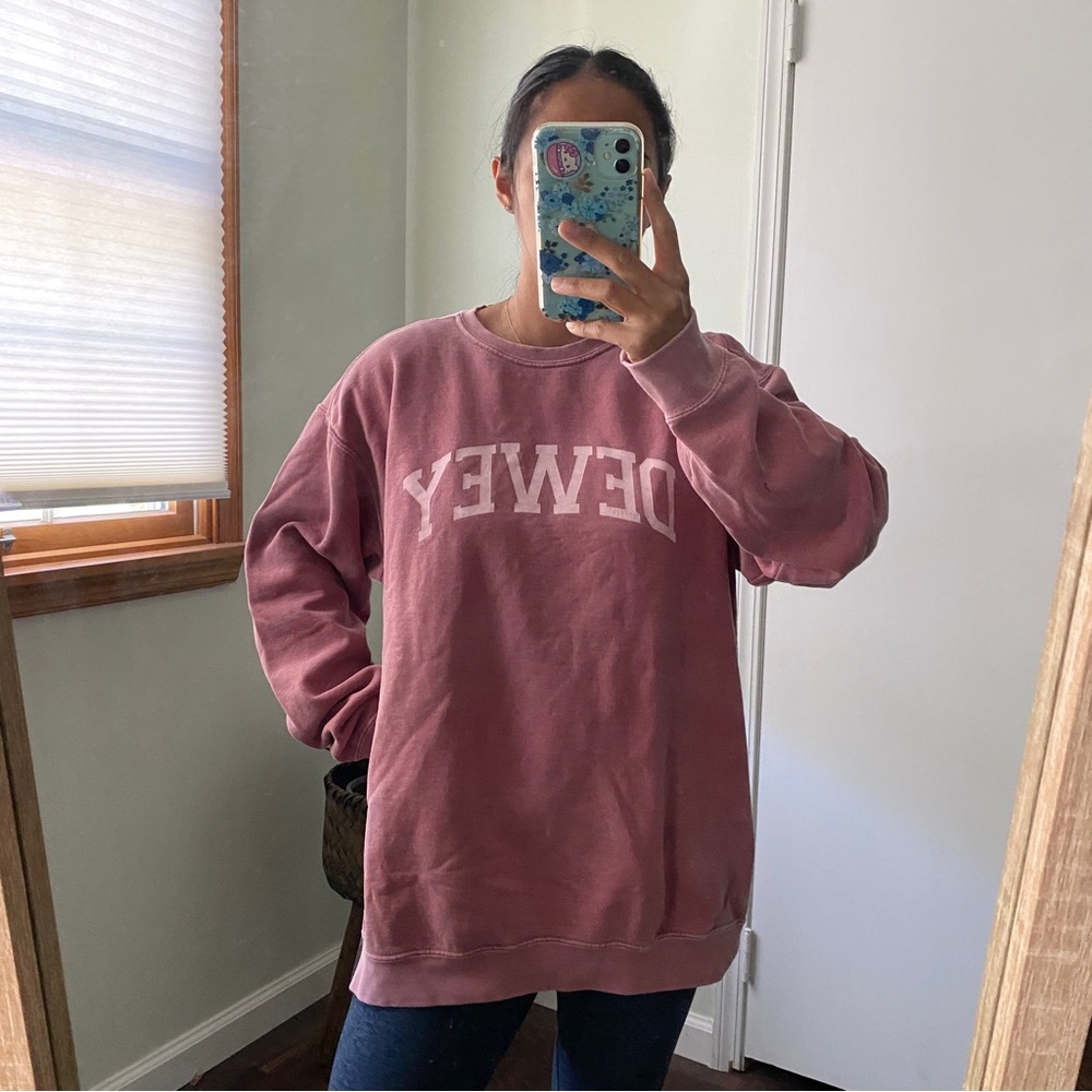 Dewey Beach crew neck Sweatshirt comfort colors size L
